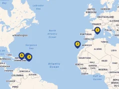 Mapa plavby