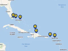 Mapa plavby