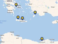 Mapa plavby