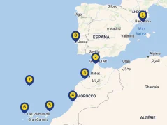 Mapa plavby