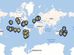 Mapa plavby