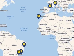 Mapa plavby