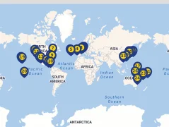 Mapa plavby