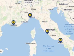 Mapa plavby