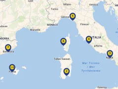 Mapa plavby