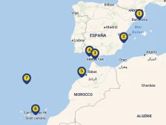Mapa plavby