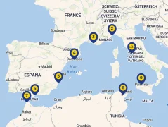 Mapa plavby