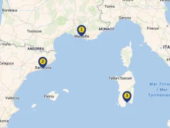 Mapa plavby